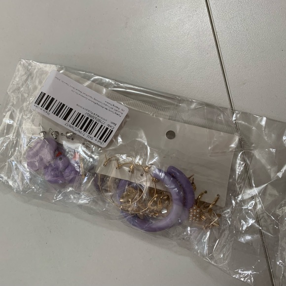 NWT 10pcs Fashion Jewelry Earrings Purple Pearl Duck Mushroom Cartoon Earrings - Picture 7 of 7